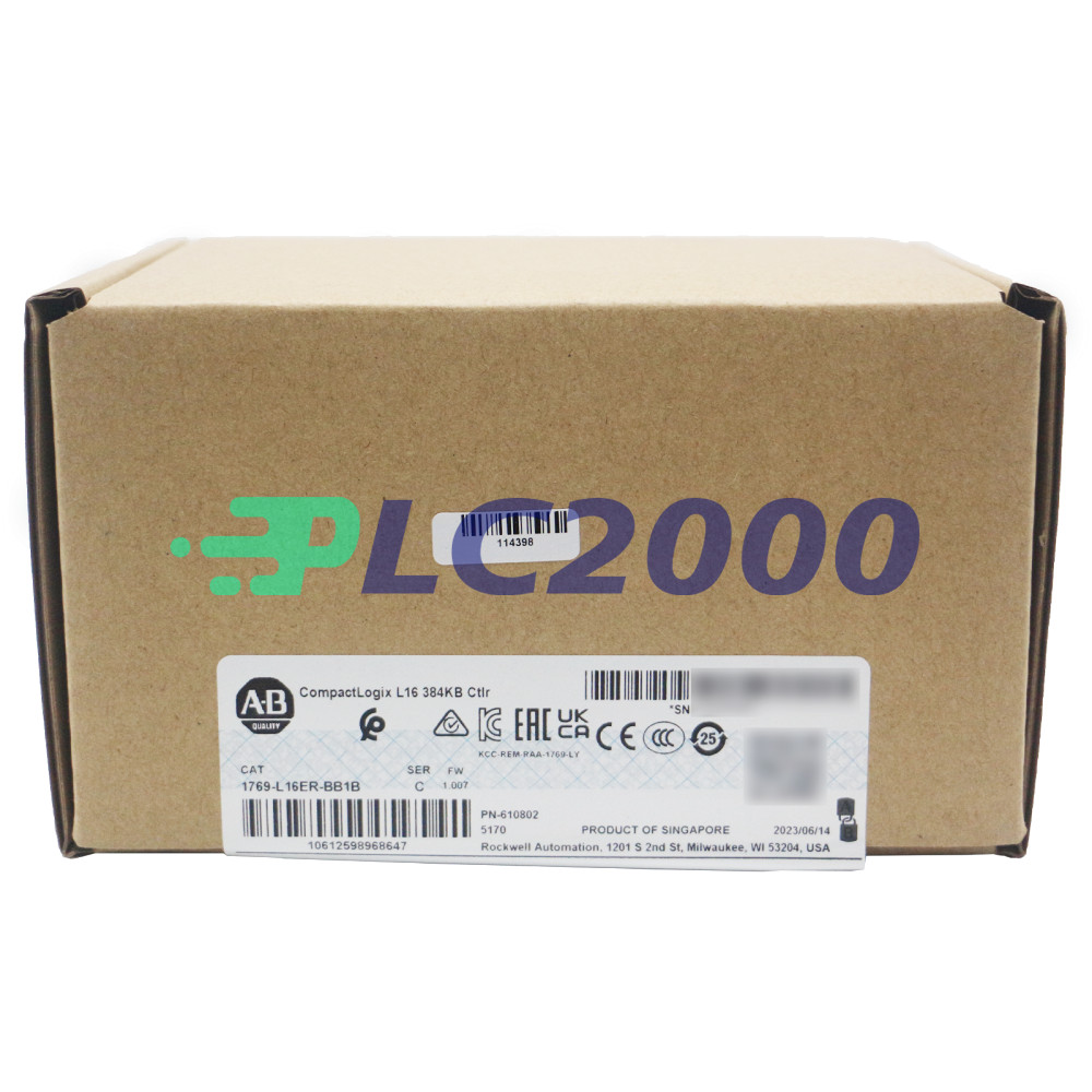 2025 New Allen Bradley 1769-L16ER-BB1B SER C CompactLogix L16 384KB Controller