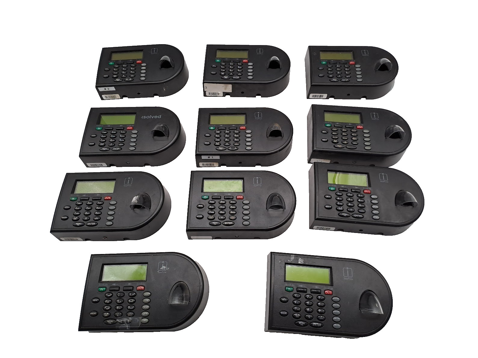 Lot of 11 Velocity 800 Touchpad Time Clock