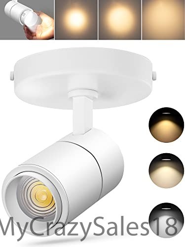 VANoopee 3-Color Zoomable LED Ceiling Spotlight Flush Mount