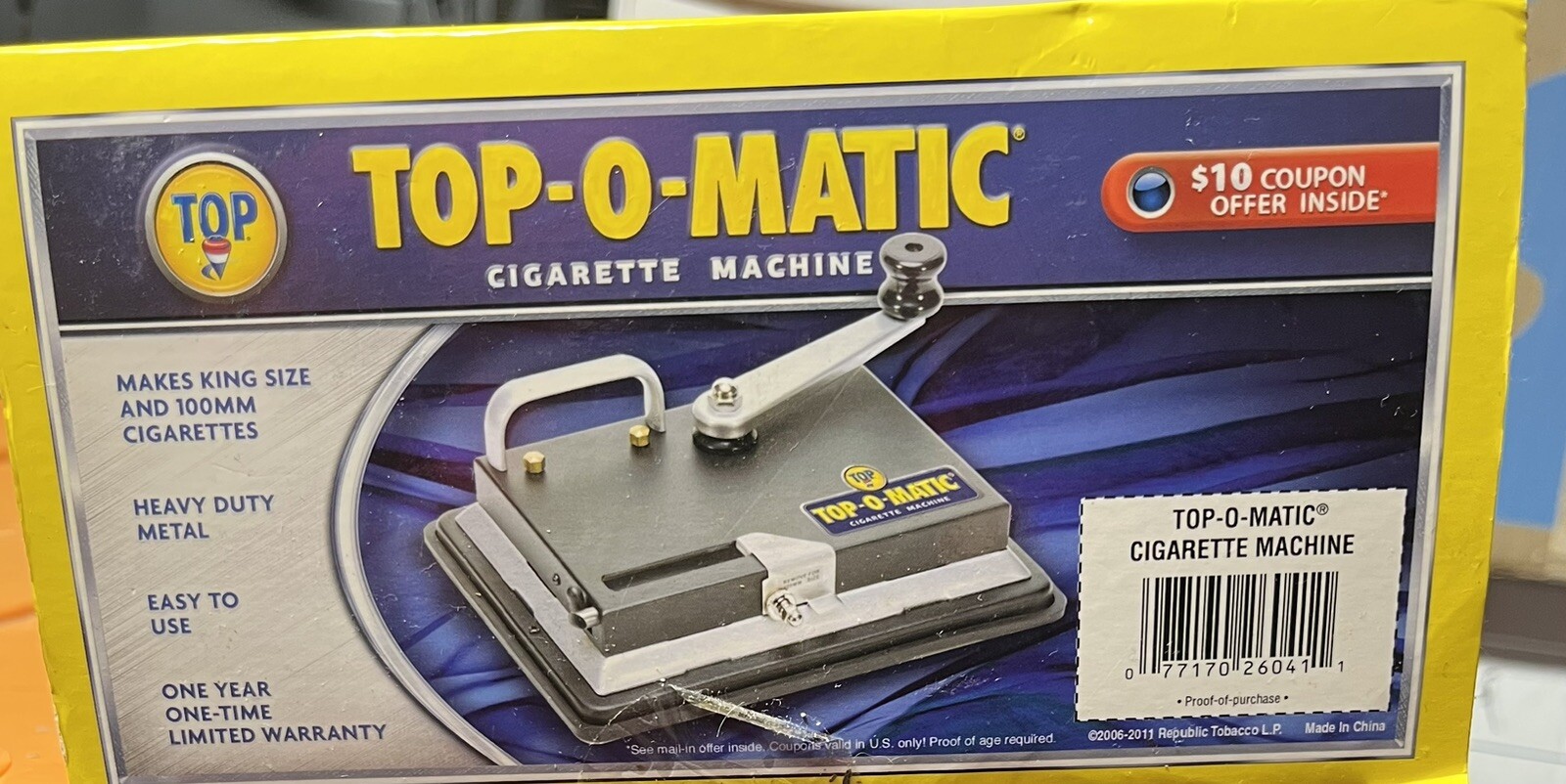 T.O.P. Top-O-Matic Cigarette Rolling Machine