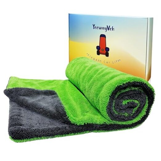 'Agile Giant' Car Drying Towel, 1 Pack Green [Agile Giant Car Drying Towel]