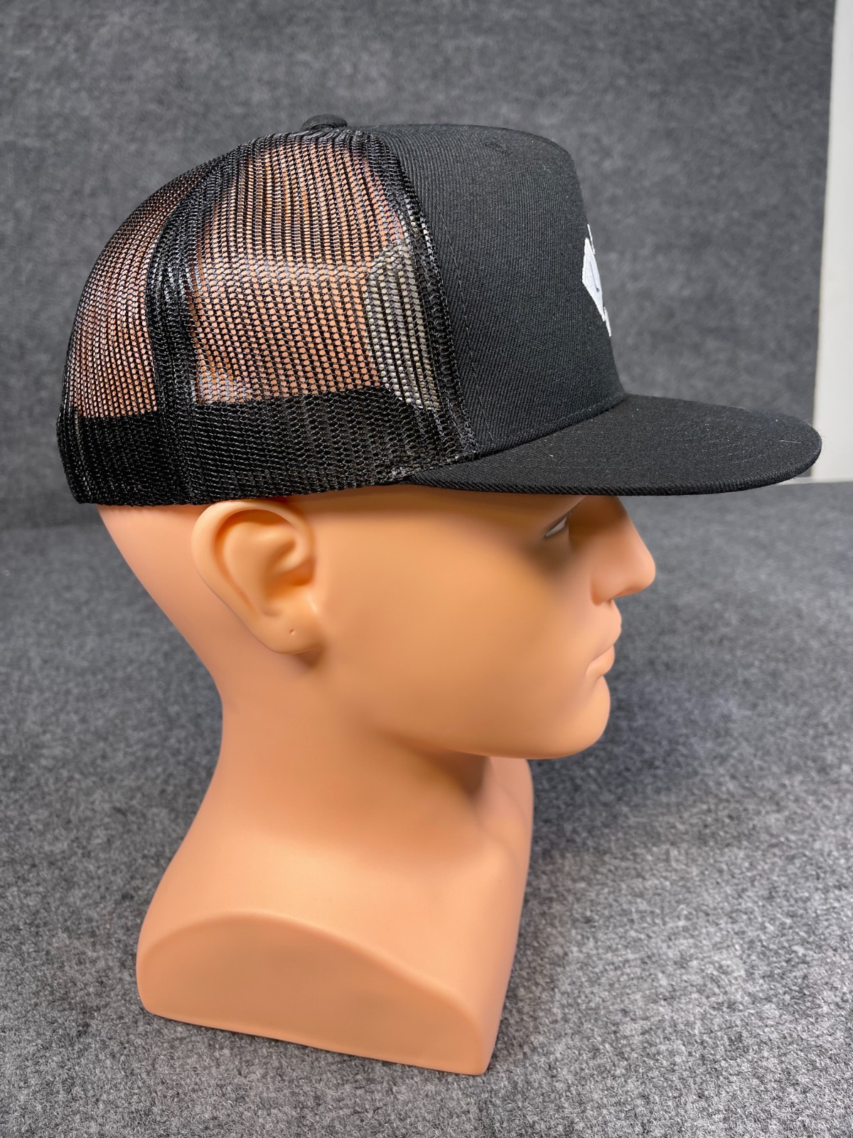 BLōFISH Branded and Logoed Cap Black Trucker mesh snap back closure