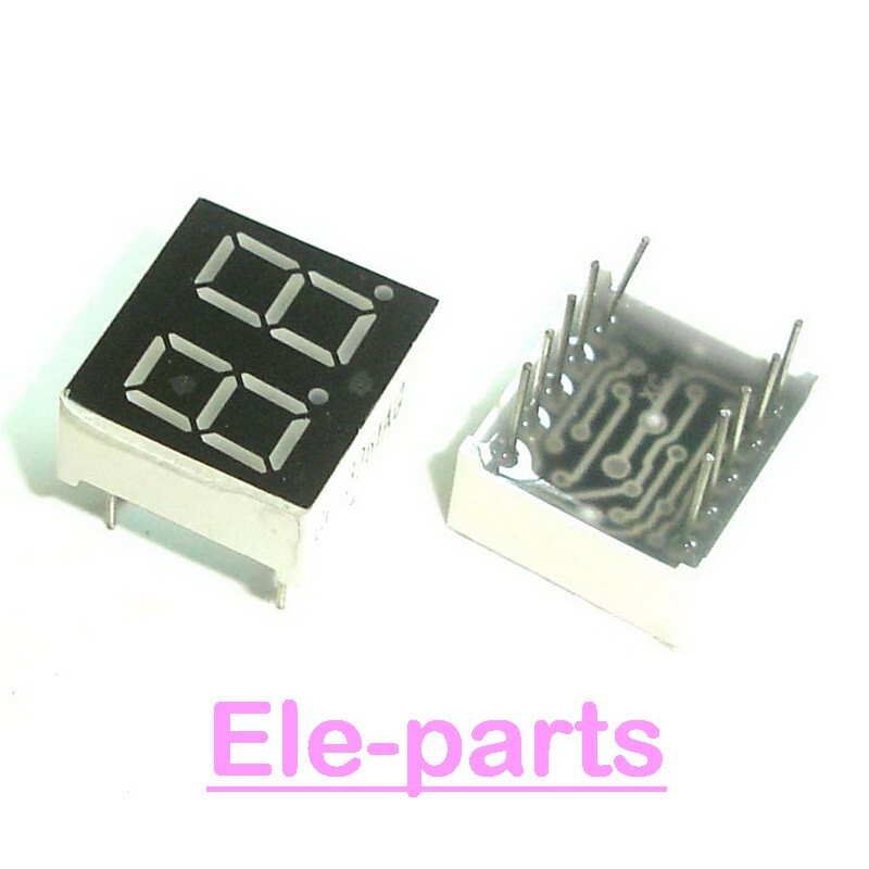 10 Pcs 2 Digit 0.36 Inch Green 7 Segment Led Display Common Cathode Digital Tube