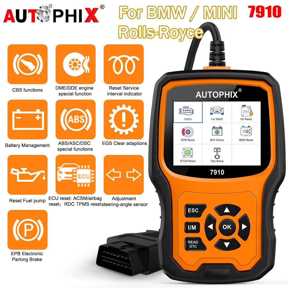 Autophix 7910 For BMW All System OBD2 Diagnostic Scanner Code Reader ABS SRS DPF