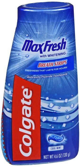 Colgate Max Fresh Liquid Toothpaste with Mini Breath Strips Cool Mint 4.6 oz