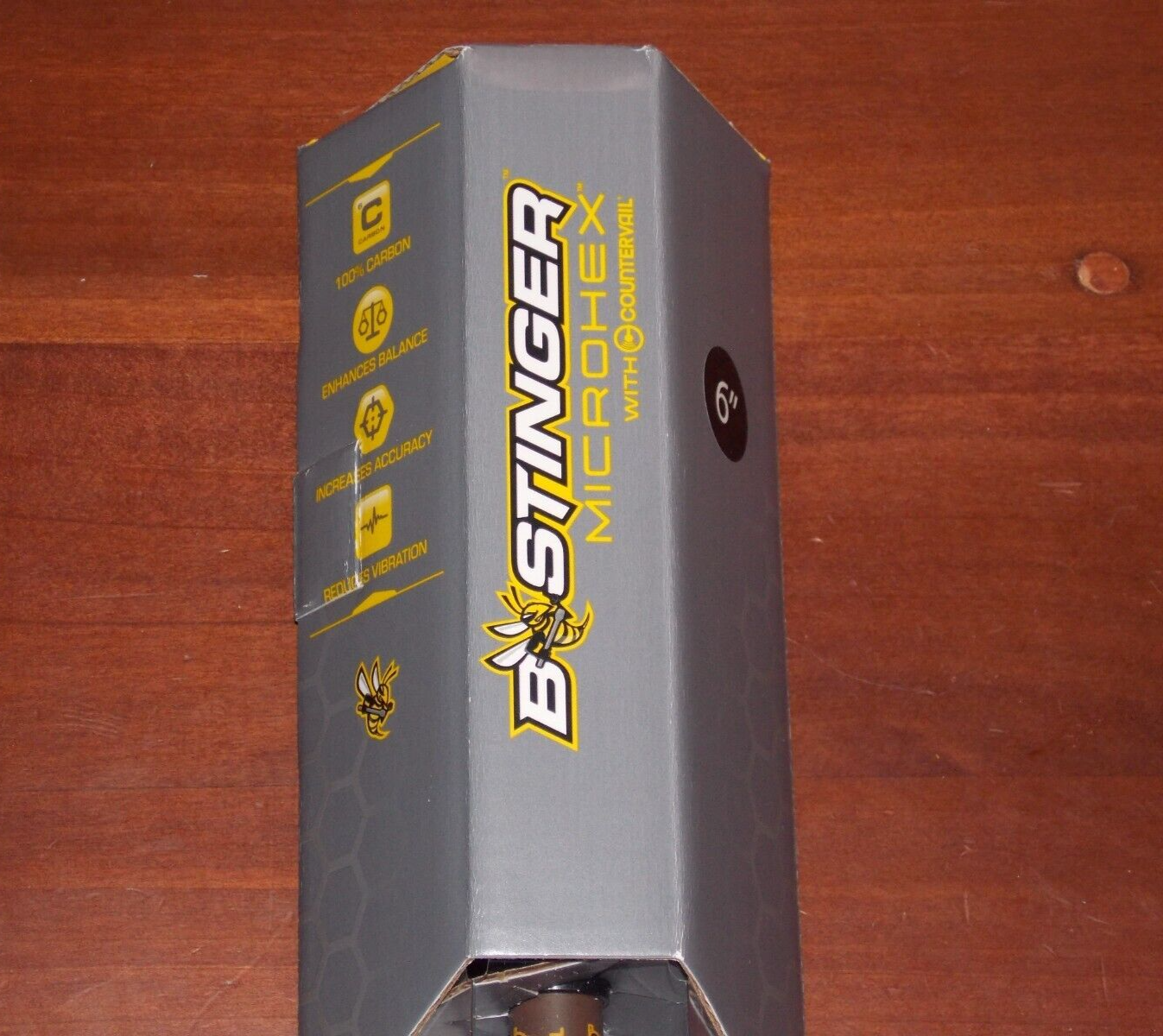 Bee Stinger MicroHex 6" Stabilizer in Brown Finish - B Stinger