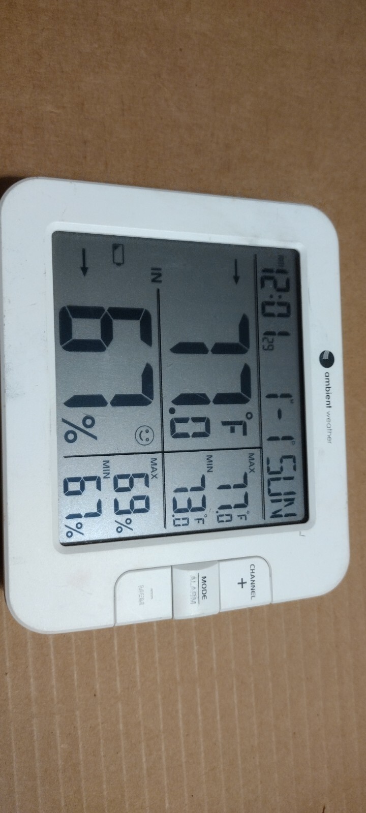 Ambient Weather WS-8482 Wireless 7-Channel  Remote Monitoring  display only