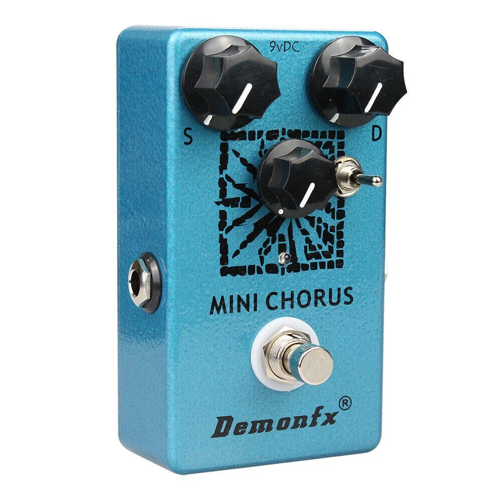 Demonfx Mini Chorus Toggle options Guitar Effect Pedal New/Nice Fast US Ship