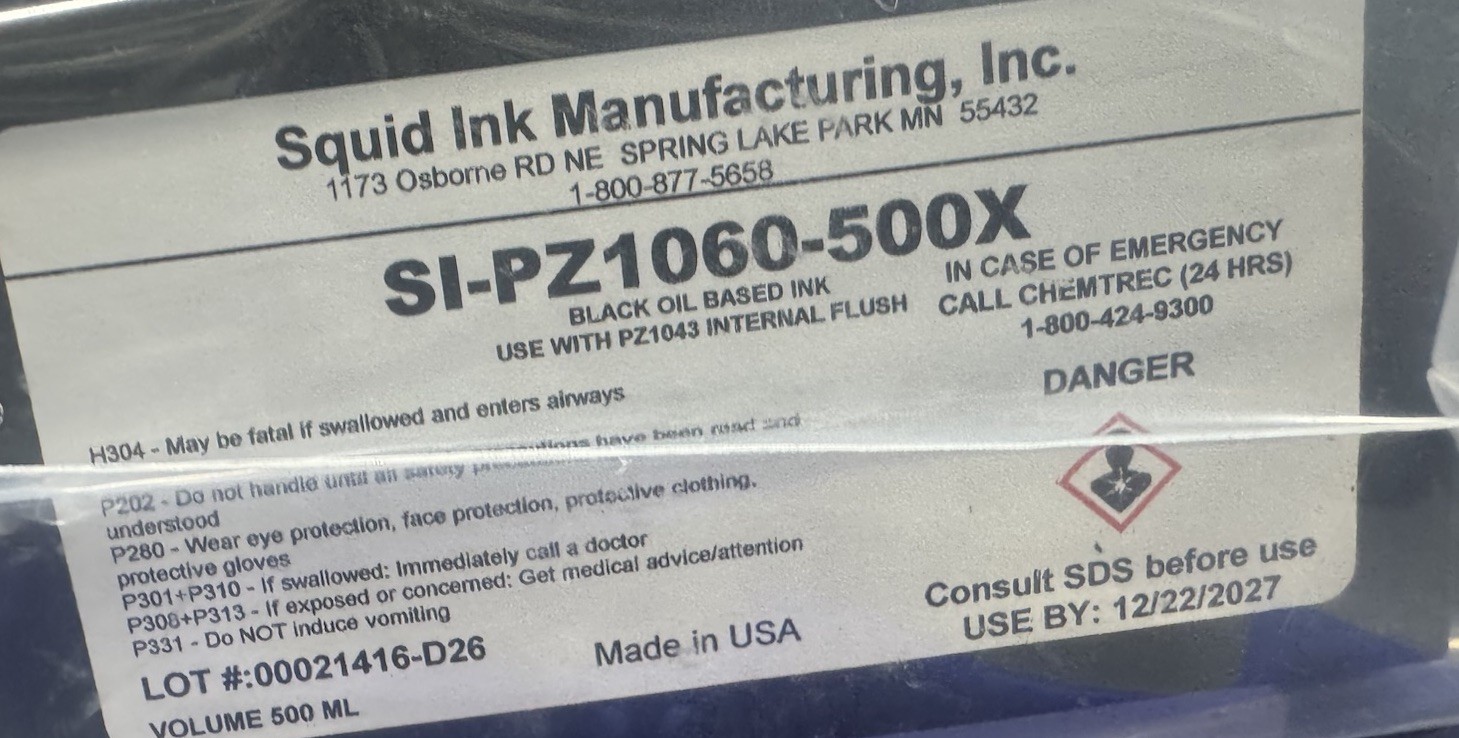 SQUID INK MANUFACTURING SI- PZ1060-500X Print Cartridge