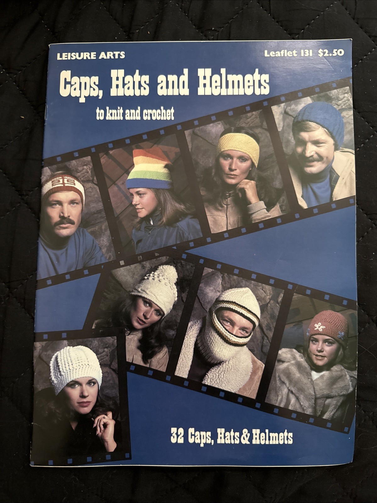 VTG LEISURE ARTS CAPS, HATS & HELMETS TO KNIT AND CROCHET