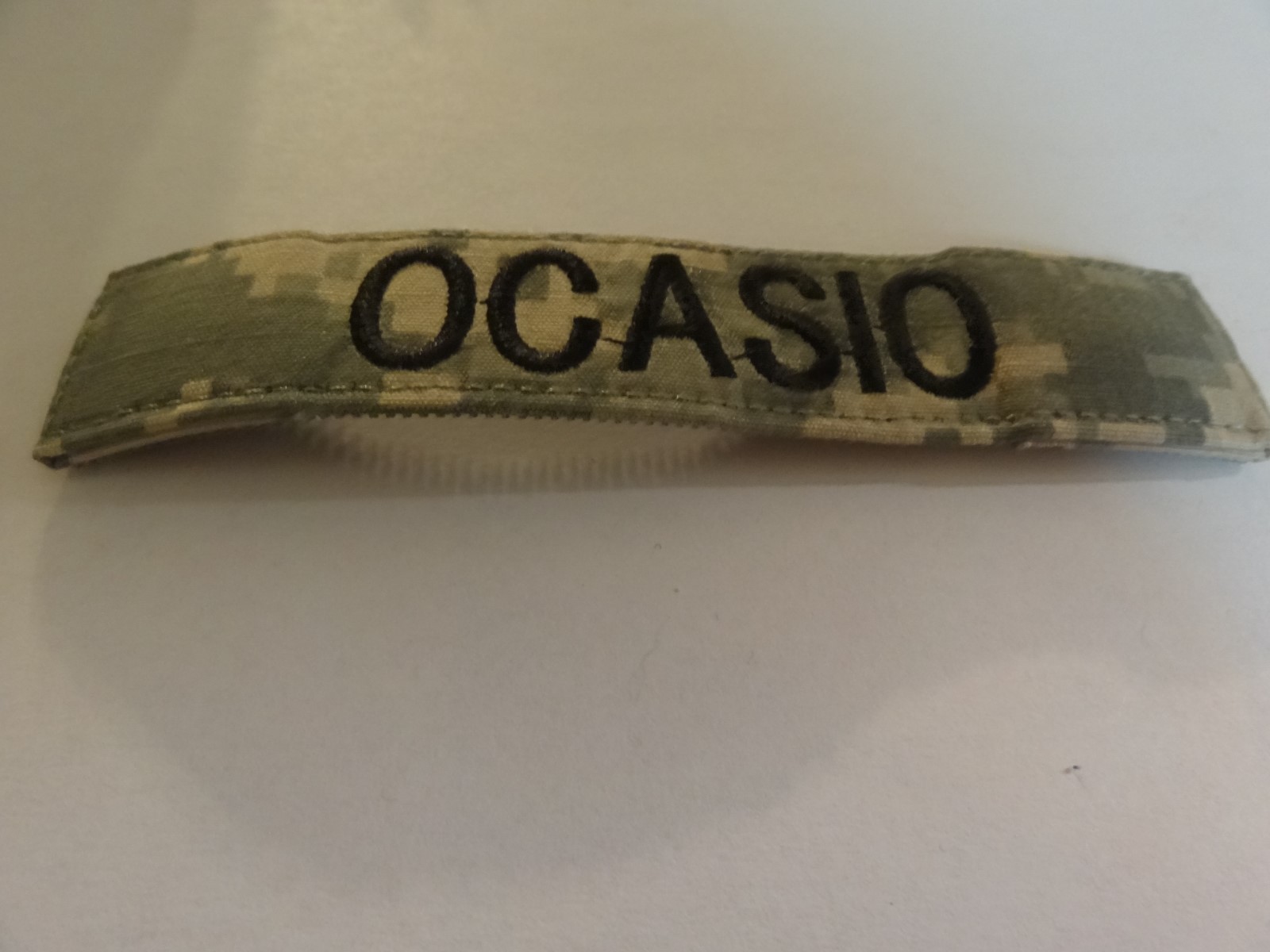 MILITARY US ARMY PATCH FOR ACUS DIGITAL HOOK LOOP BACK NAME TAPE WITH OCASIO