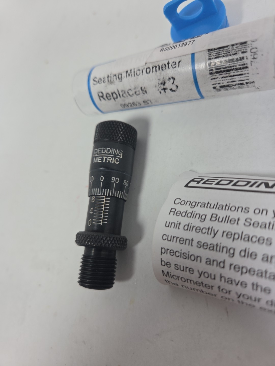 09263 REDDING BULLET SEATING MICROMETER - REPLACES #3 - Metric