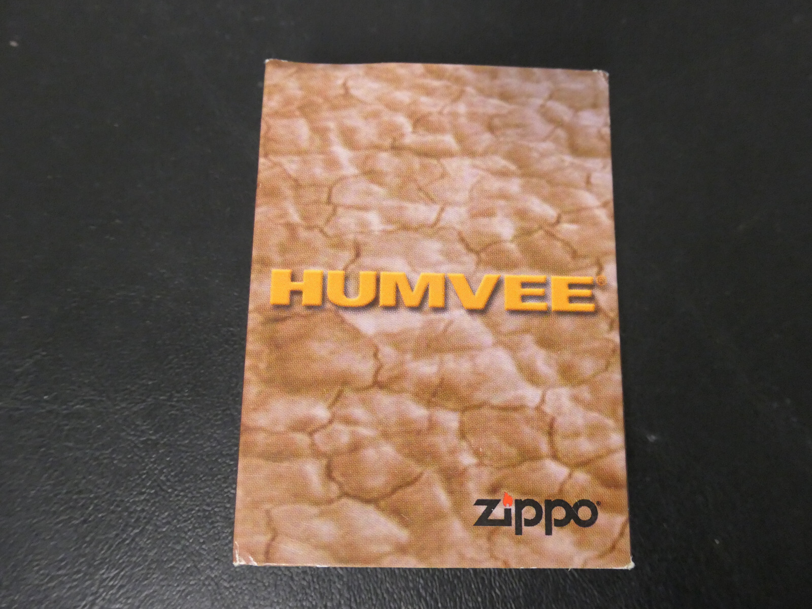 Humvee We Support Our Troops Green Camo Zippo NOS