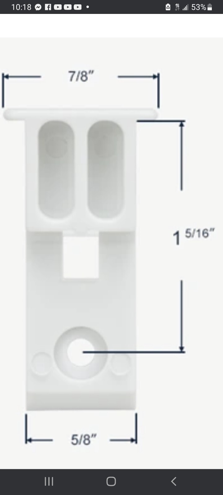 Replacement Toppsash Guide For Norandex Windows