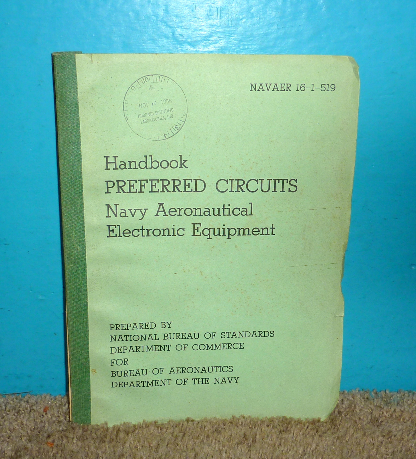 Handbook Preferred Circuits Navy Aeronautical Electronic Equipment 16-1-519 1956