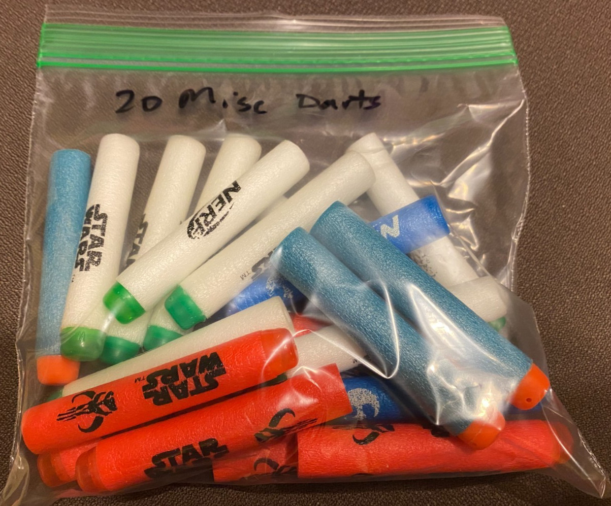 20 Miscellaneous Nerf Darts