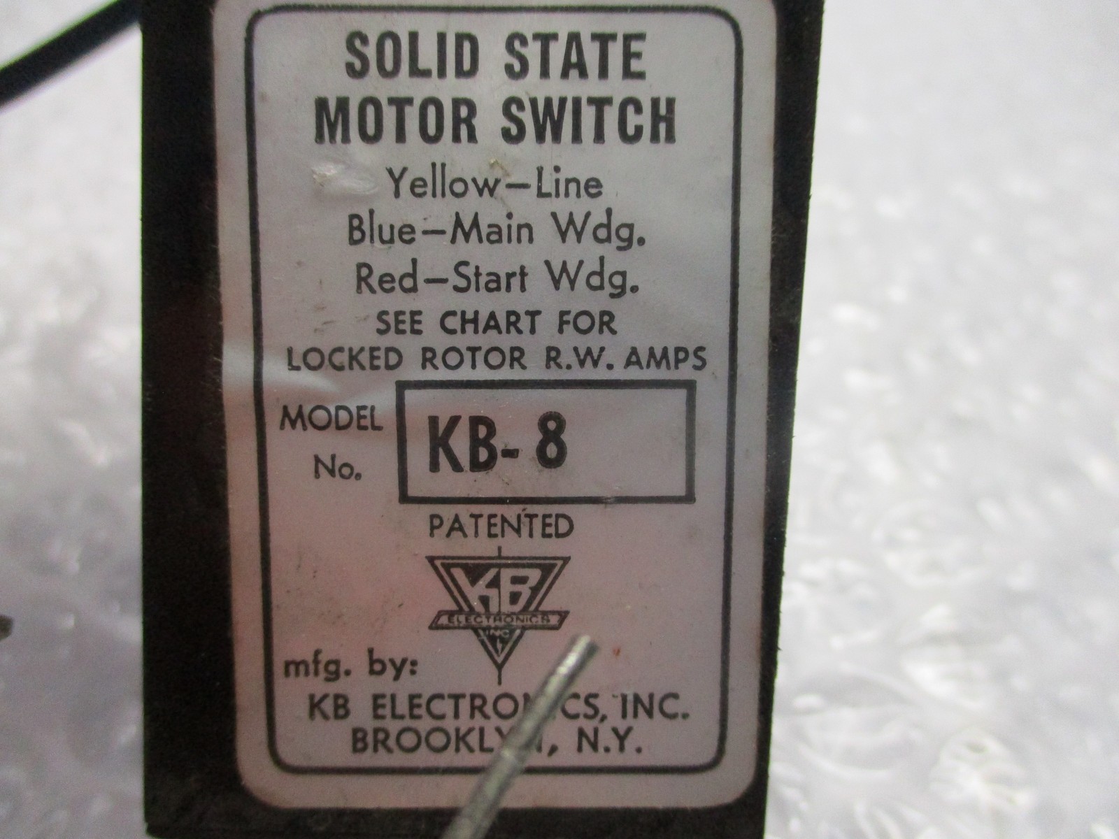 KB ELECTRONICS KB-8 SWITCH NSNP