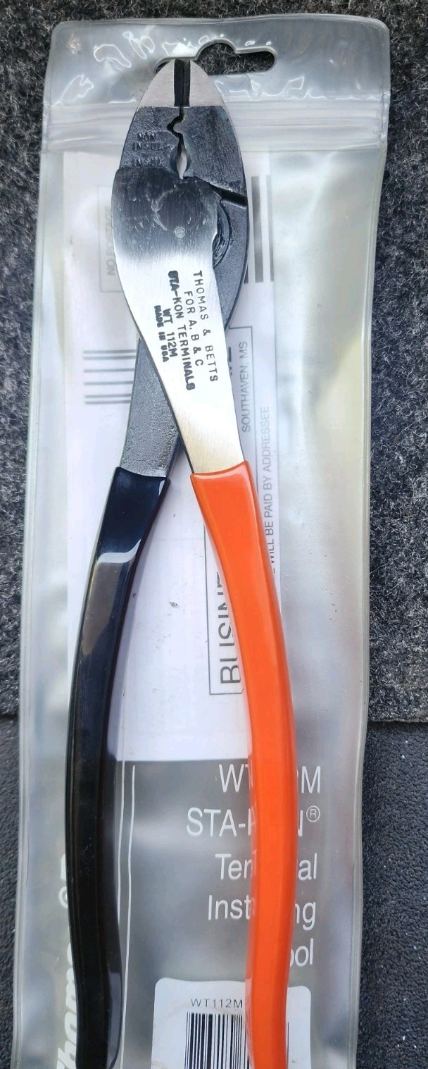 Thomas & Betts WT112M STA-KON Terminal Installing Tool Crimping 22 - 10 AWG, NEW