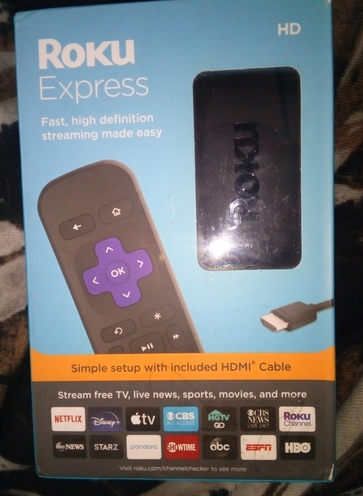 Roku Express Home Entertainment Streaming Media Player Kit