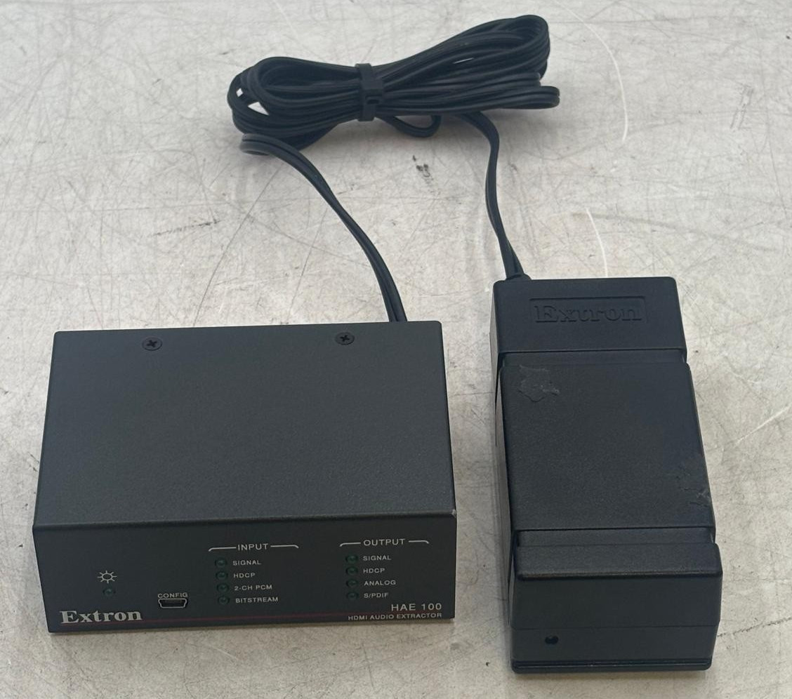 Extron HAE 100 HDMI Audio Extractor W/ Power Adapter