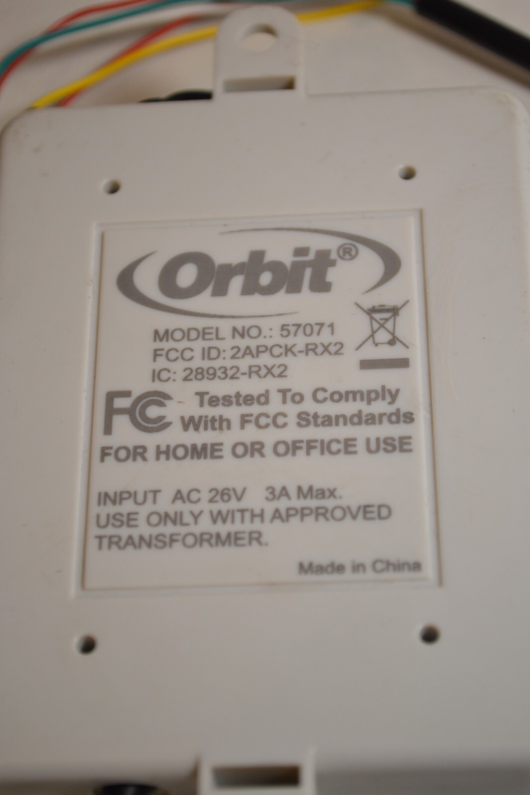 Orbit 57071 Wireless Rain & Freeze Sensor Adjustable Sensitivity