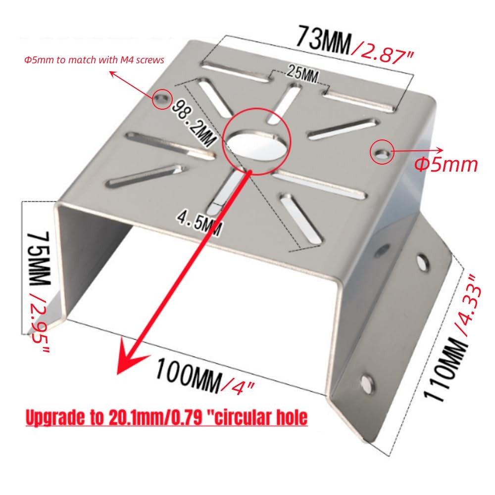 Coolotic CCTV Security Camera Corner Mount Bracket, Stainless Steel Wall Corn...