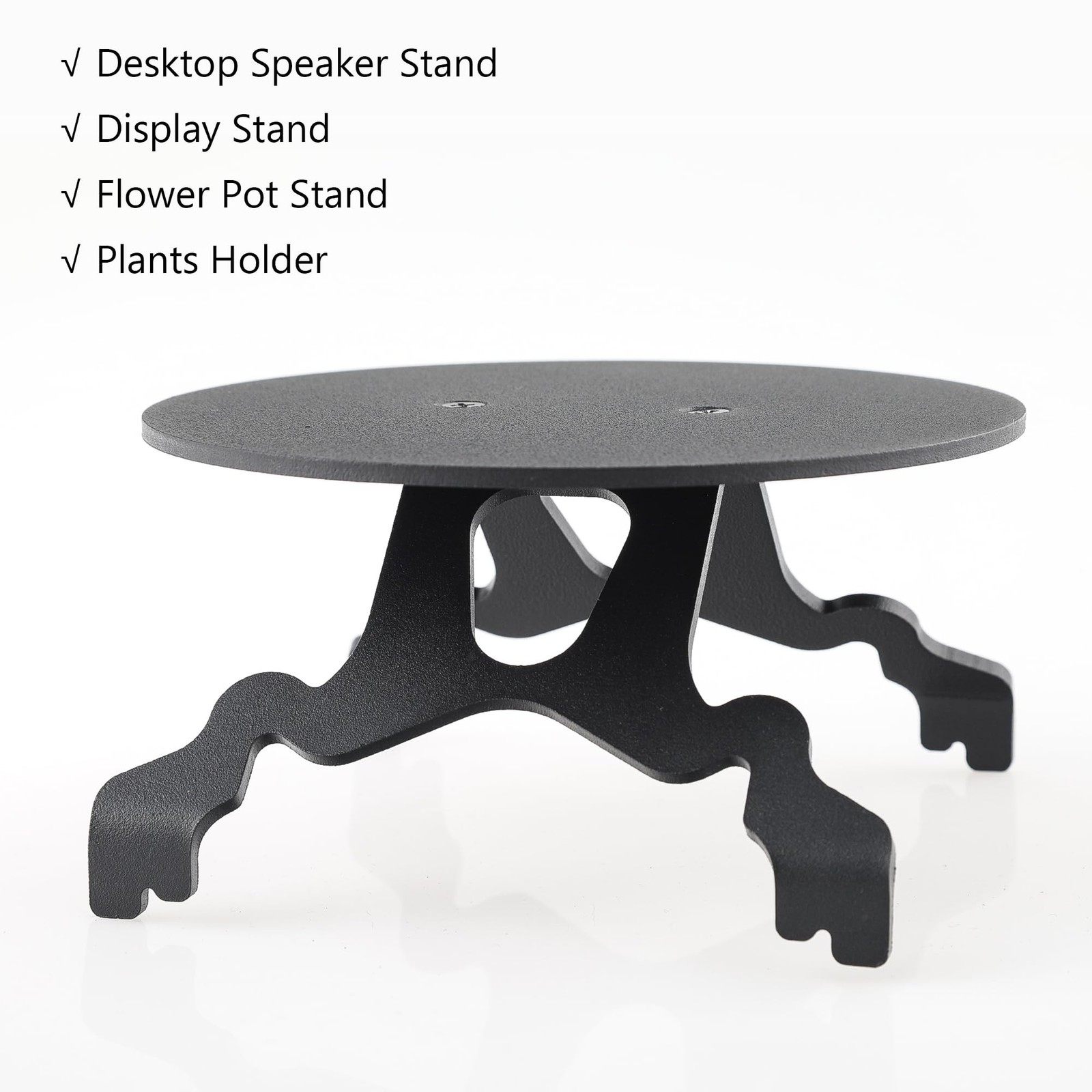 Multi-Functional Metal Stand for Desktop Black Sand Effect Speaker Desktop Sp...