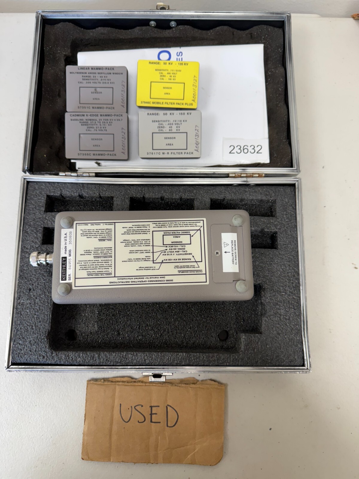 Keithley 35080B X-Ray Radiation Measurement Device Mammo/Diagnostic