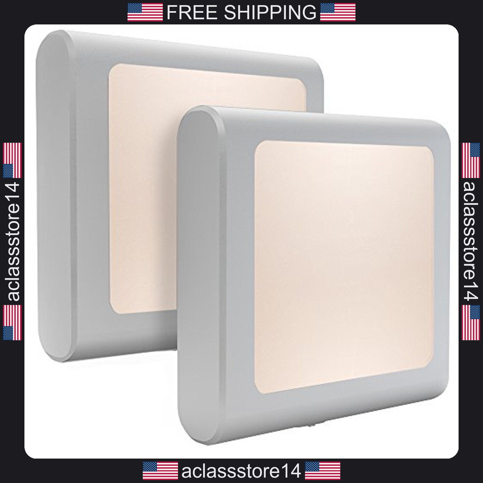 Maz-tek plug-in LED night light 2 pack dusk to dawn sensor adjustable warm white
