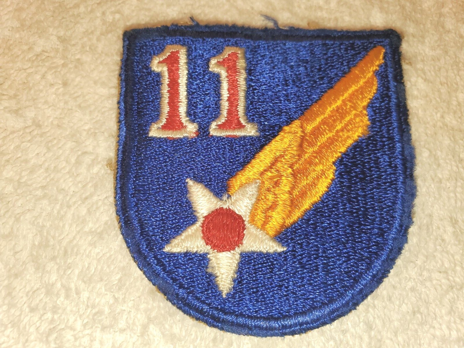 Vintage Real WW2 II PATCH 11th Air Force  sb