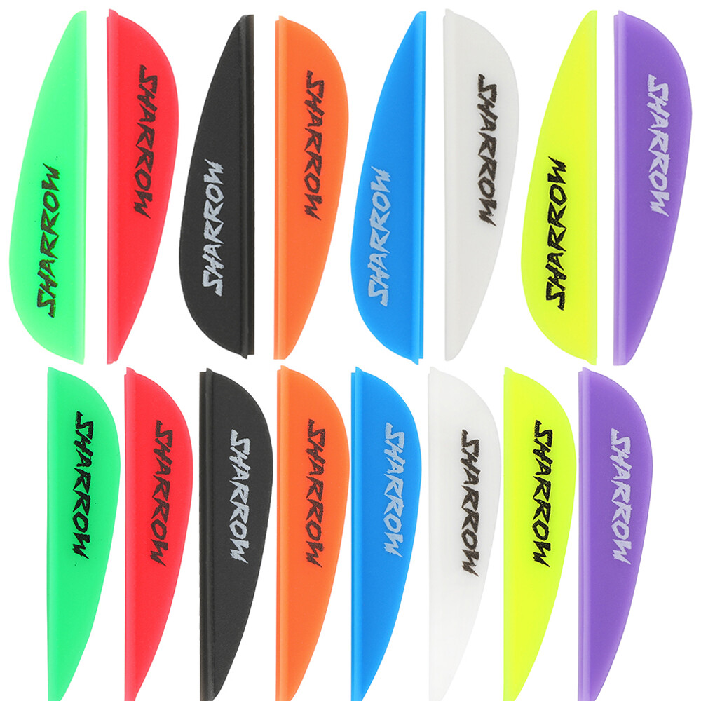 50x 2" Archery Arrow Vanes Rubber Fletches Fletching Bow Hunting Target DIY