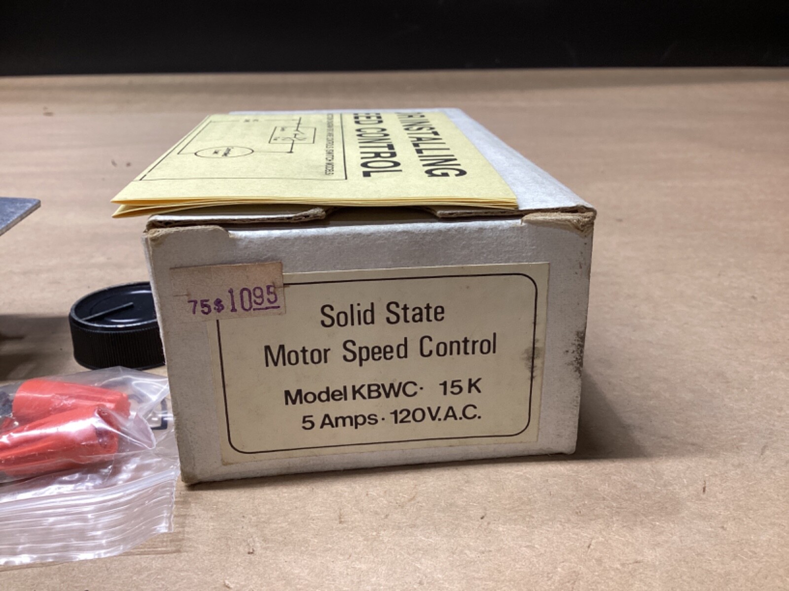 KB ELECTRONICS KBWC-15K SOLID STATE MOTOR SPEED CONTROL 120V 5A #106F235*CO