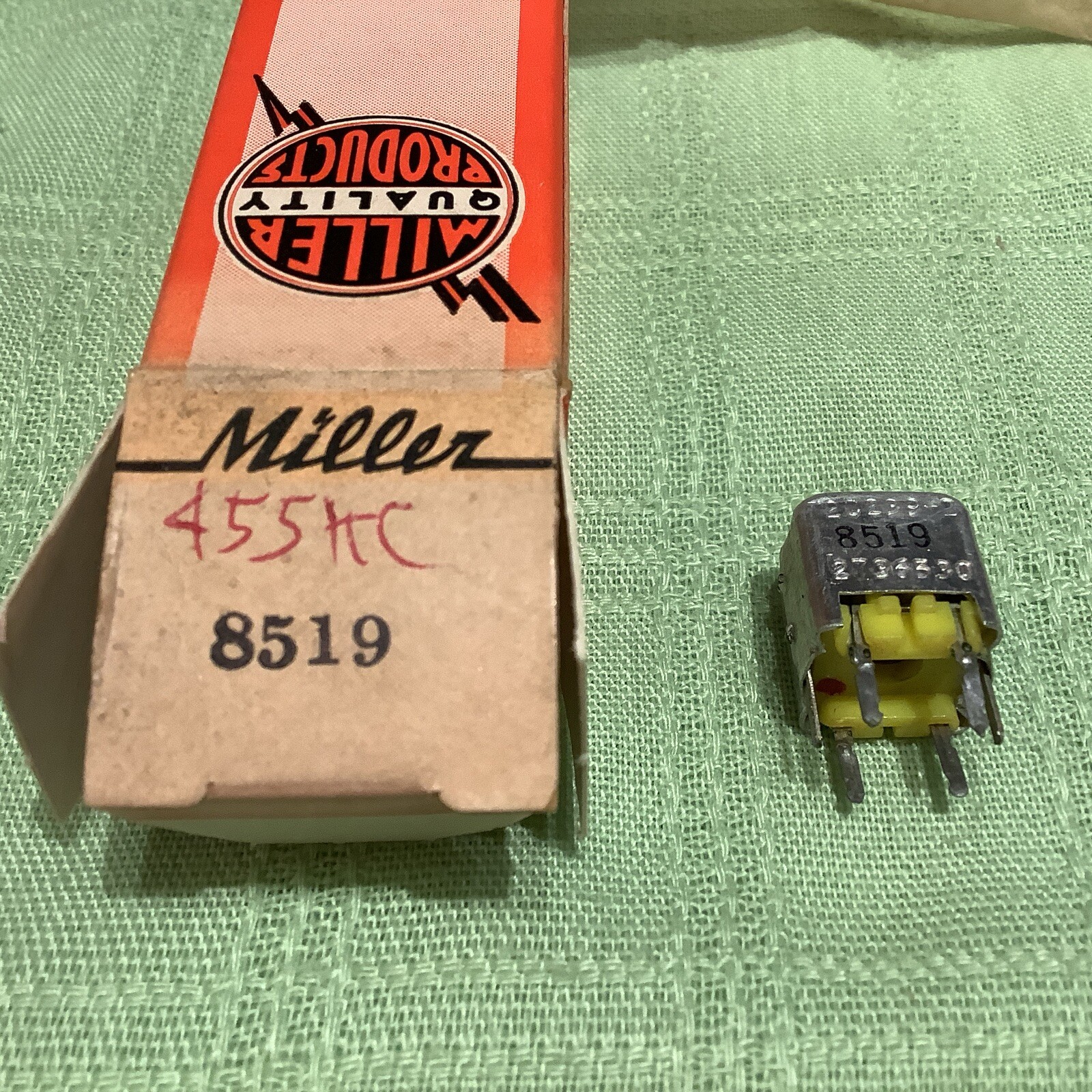 Miller 8519 Transistor Radio IF Transformer 455kHz ( Admiral 72C239-2)