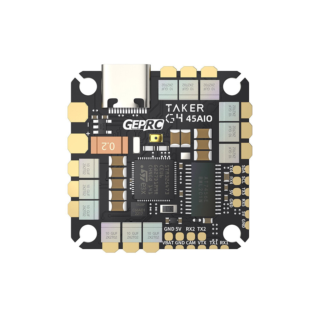 GEPRC TAKER-G4 45A AIO G473 Flight Controller for FPV Toothpick Cinewhoop Drone