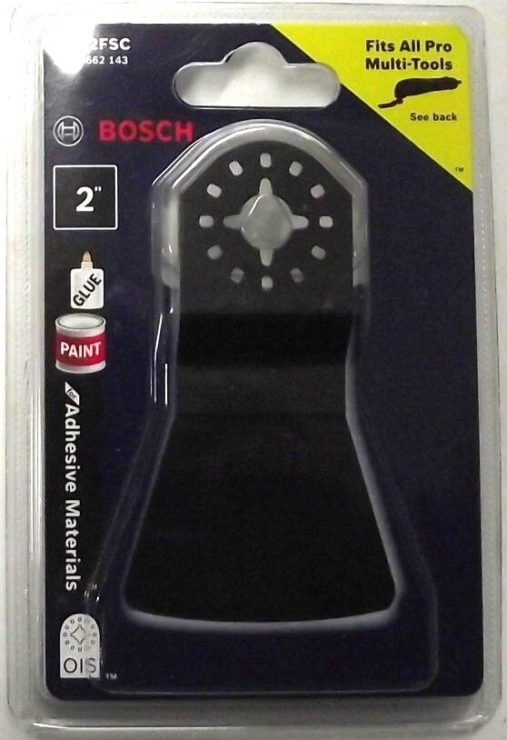 Bosch OSC2FSC 2" Adhesive Material Caulk Knife Multi Tool Swiss