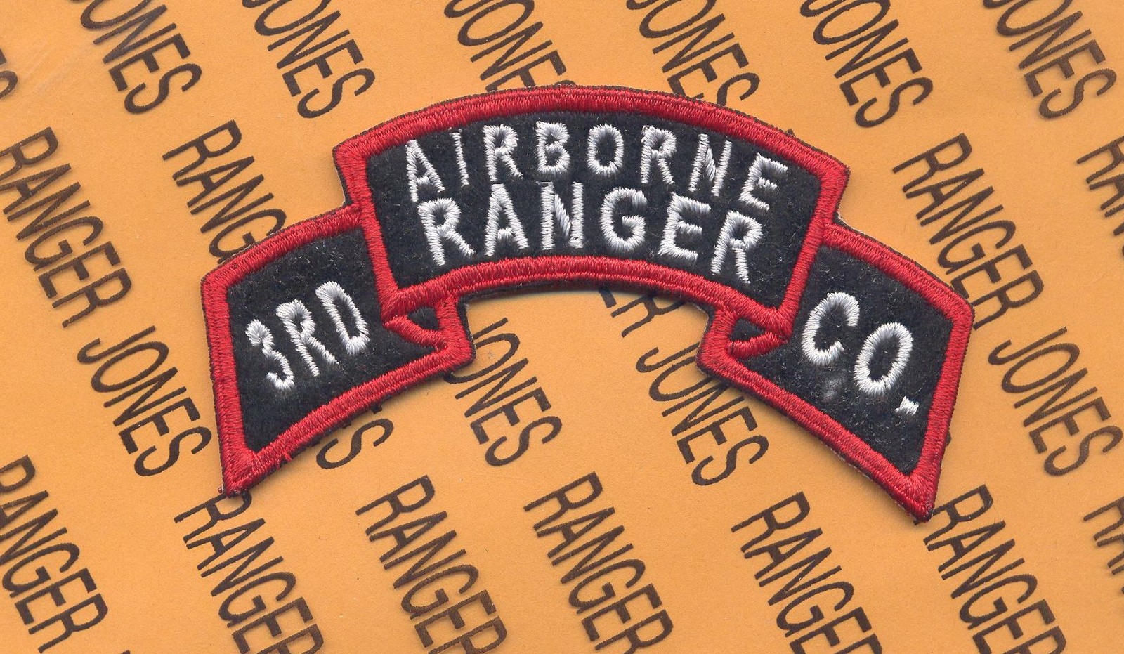 KOREAN WAR 3rd Airborne Ranger Company Infantry scroll 4" tab patch