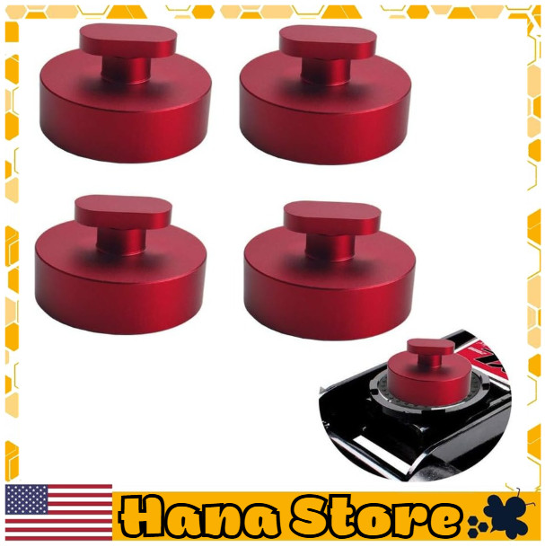 Jack Lift Pad/Puck Jack Point Billet Aluminum For 2014+ C7 Stingray Z51 Z06 Red