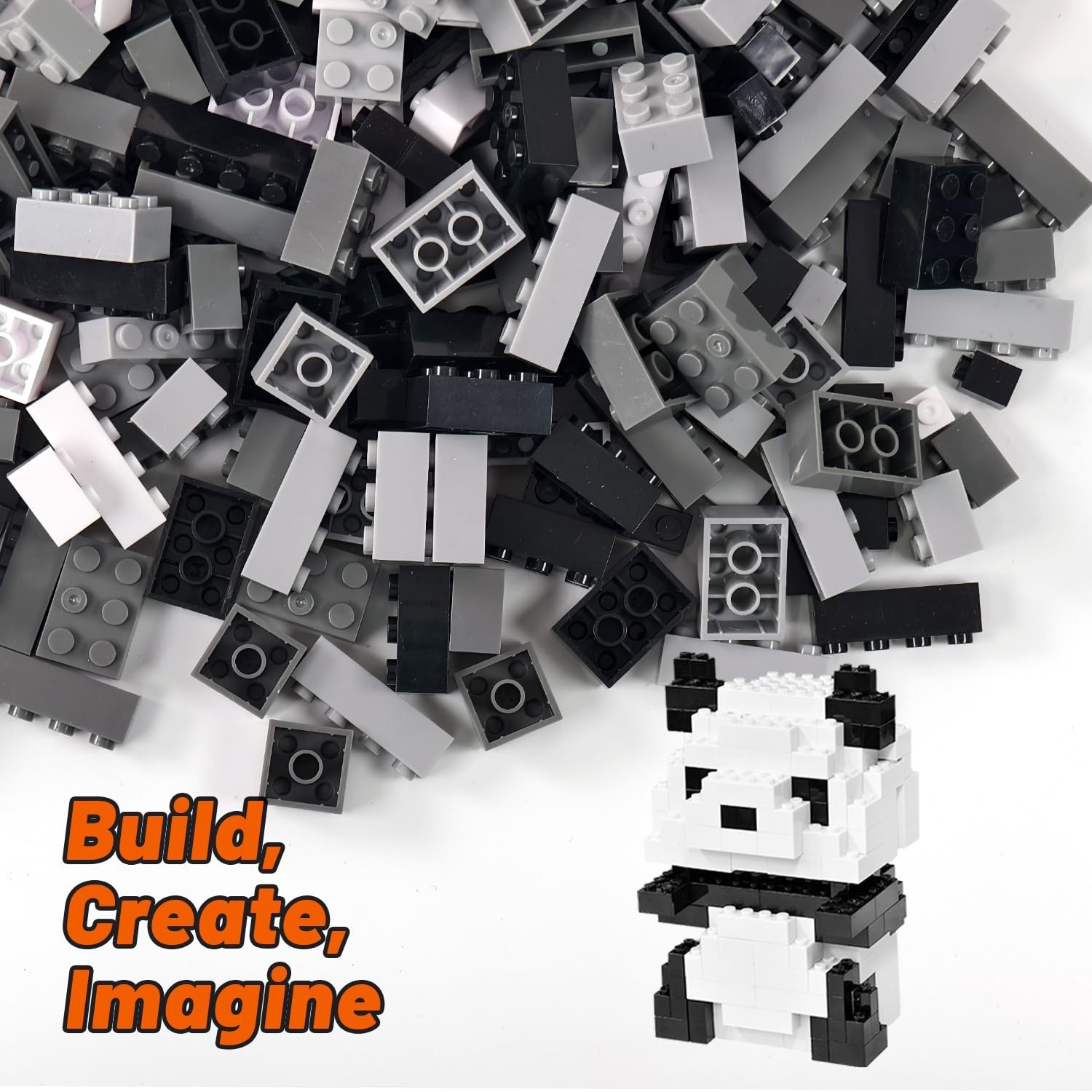 1000 Piece Blocks for Building, Classic Bulk 2x4 Basics Bricks Building Set, ...