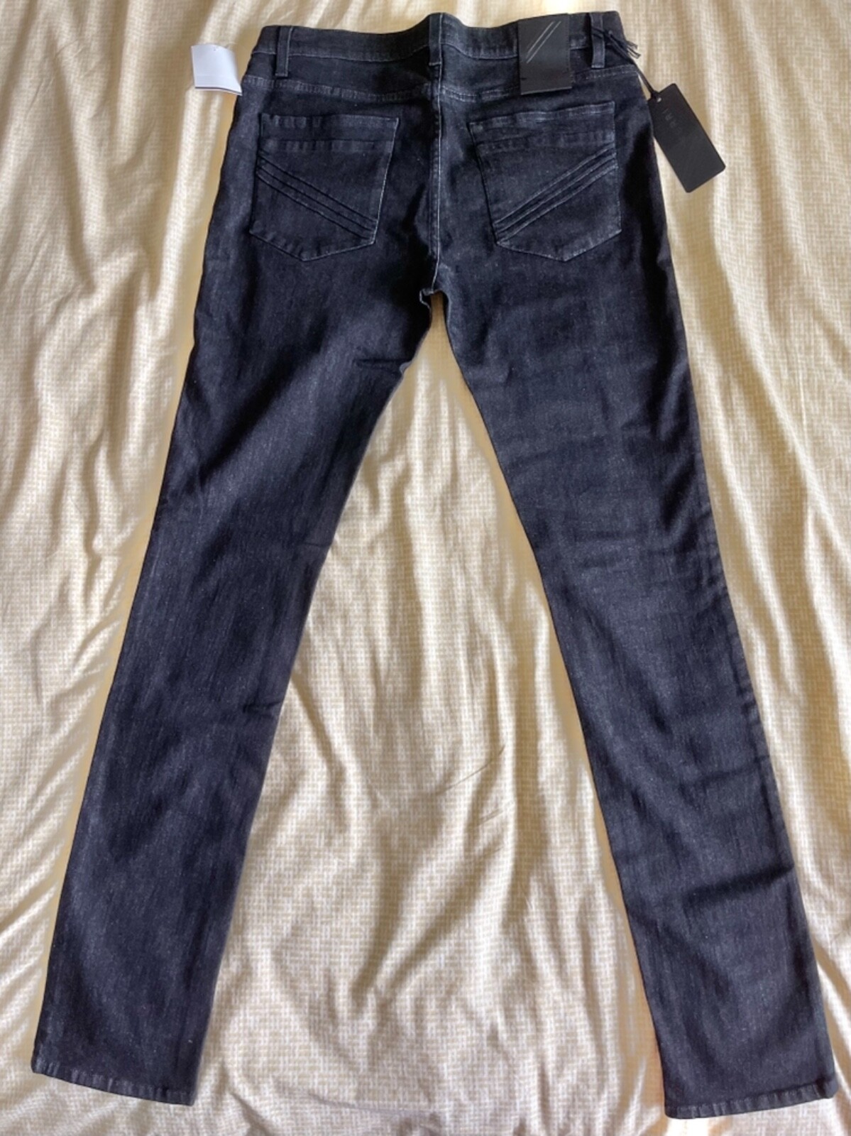 NWT VERRI Men’s Black Skinny Stretchy Denim Jeans US 34 / EU 50 Made in ITALY