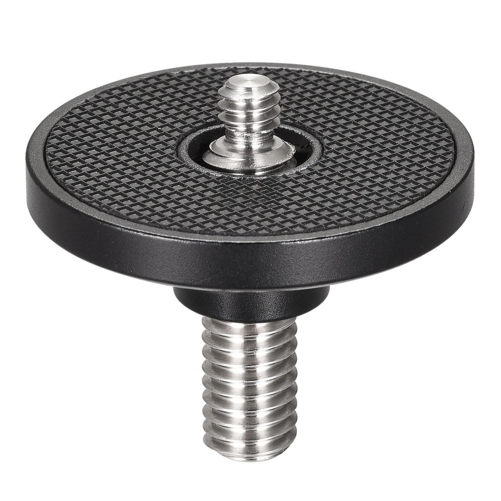 1/4" to 3/8" Male Double-Side Mounting Screw Adapter 1.73" Dia for Camera Tripod