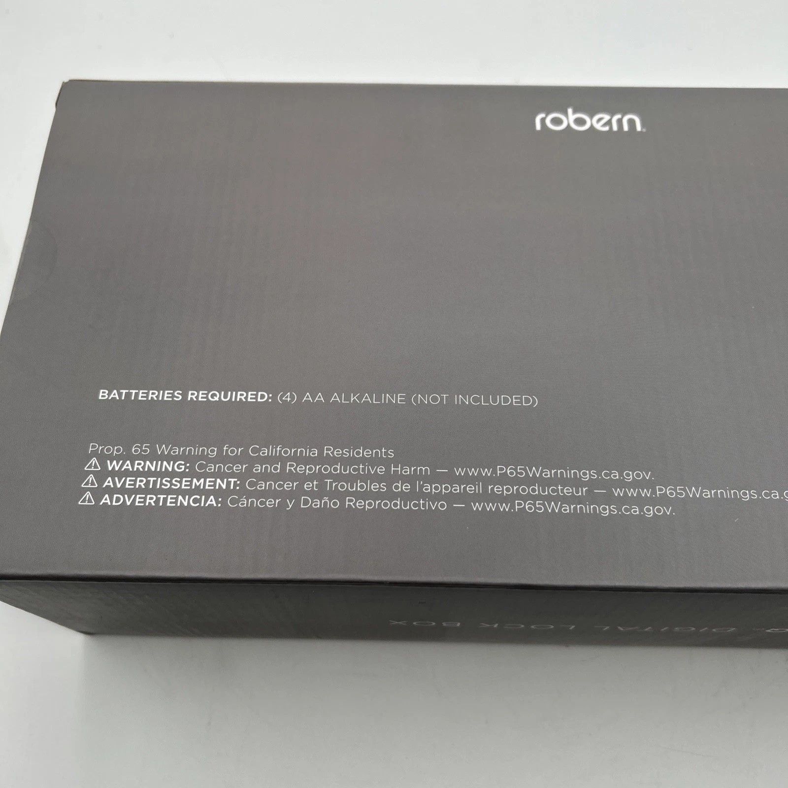 Robern IQ Digital Lock Box Safe Secure Storage for Meds & Valuables