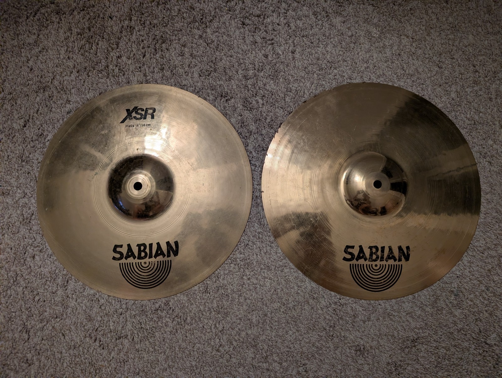 Sabian 14" XSR Hi-Hat Cymbals (Pair)