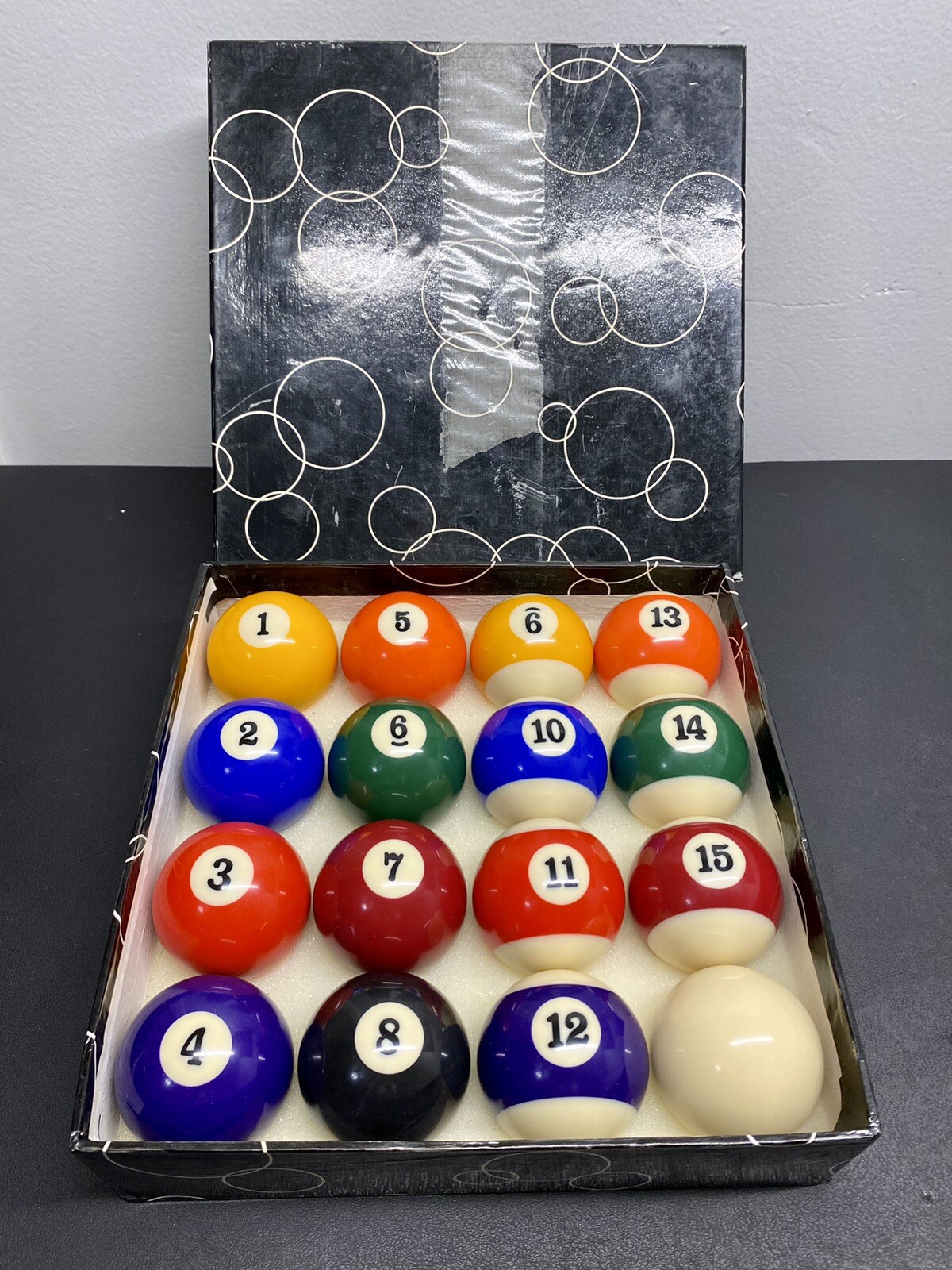 NEW Vintage 2.25” Pool Ball Set **NEVER USED**Please Read Description For Maker