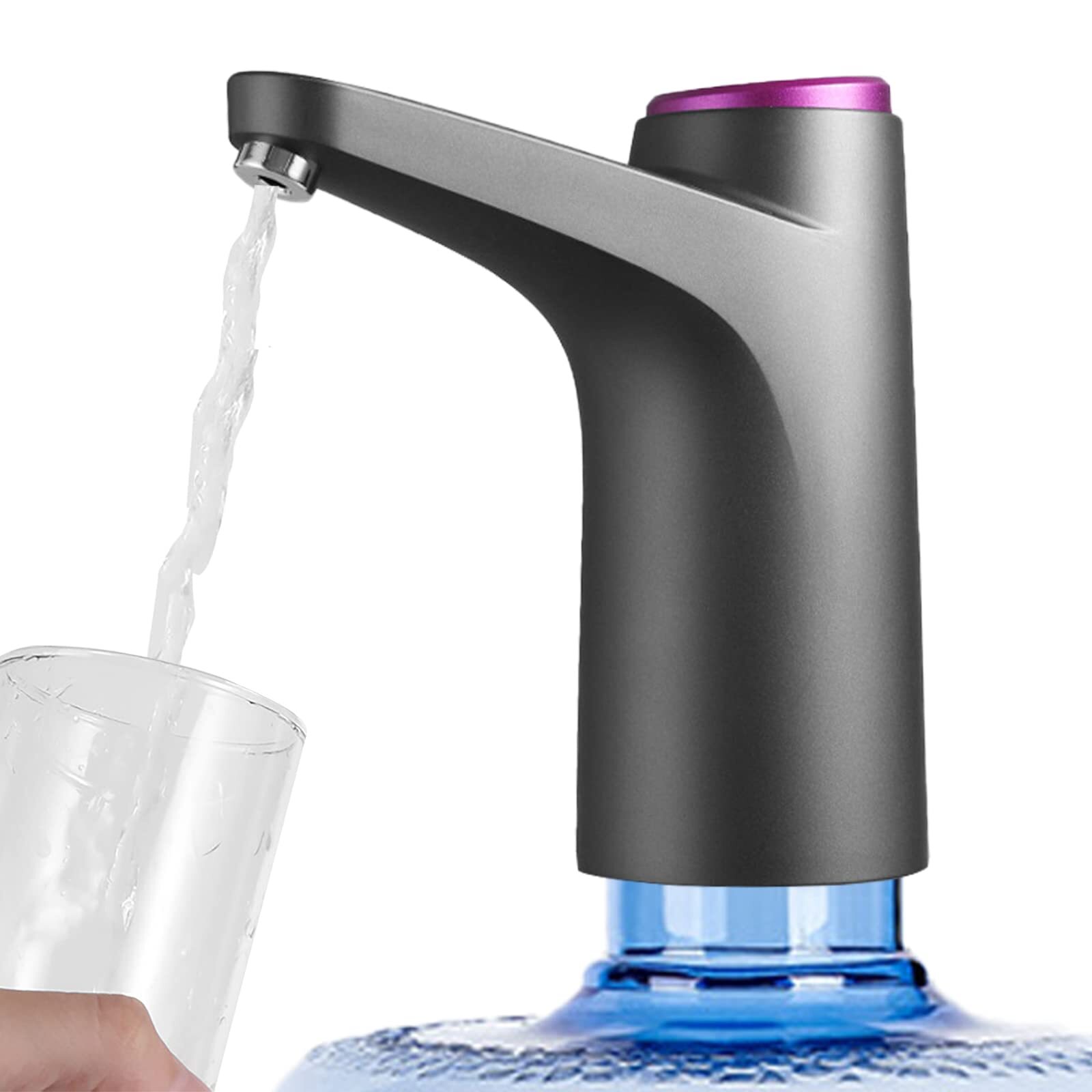 Portable Water Dispenser for 2.5-5 Gallon Bottles USB Charging Universal Fit