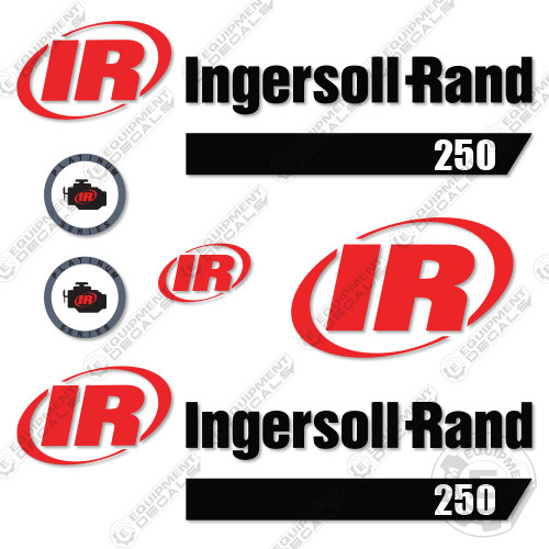 Fits Ingersoll Rand 250 Decal Kit Air Compressor (Platinum Version)