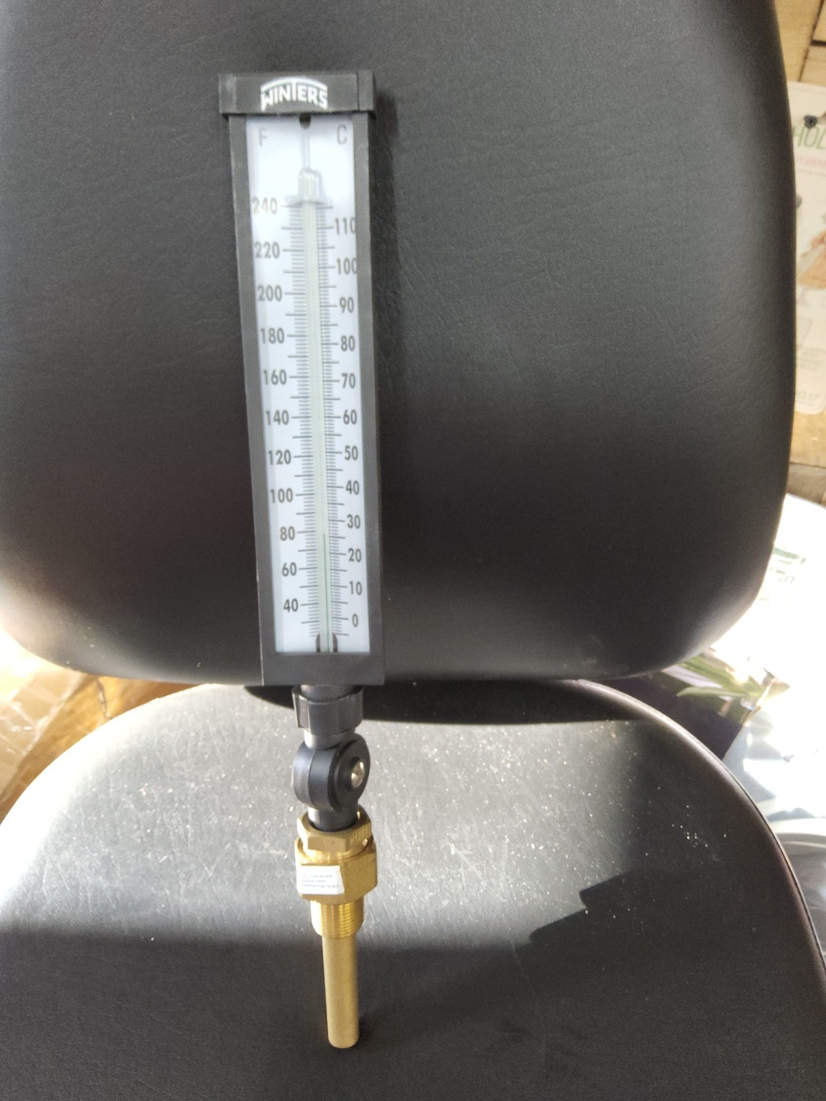 Winters Industrial Thermometer 40°F to 240°F 0°C to 110°C. SB6