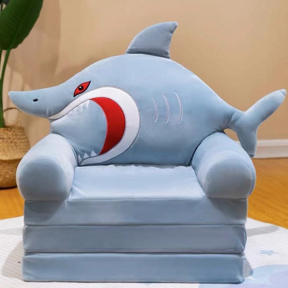 Comfy Toddler Chair Kids Furniture for Playroom Convertible Couch to Lounger