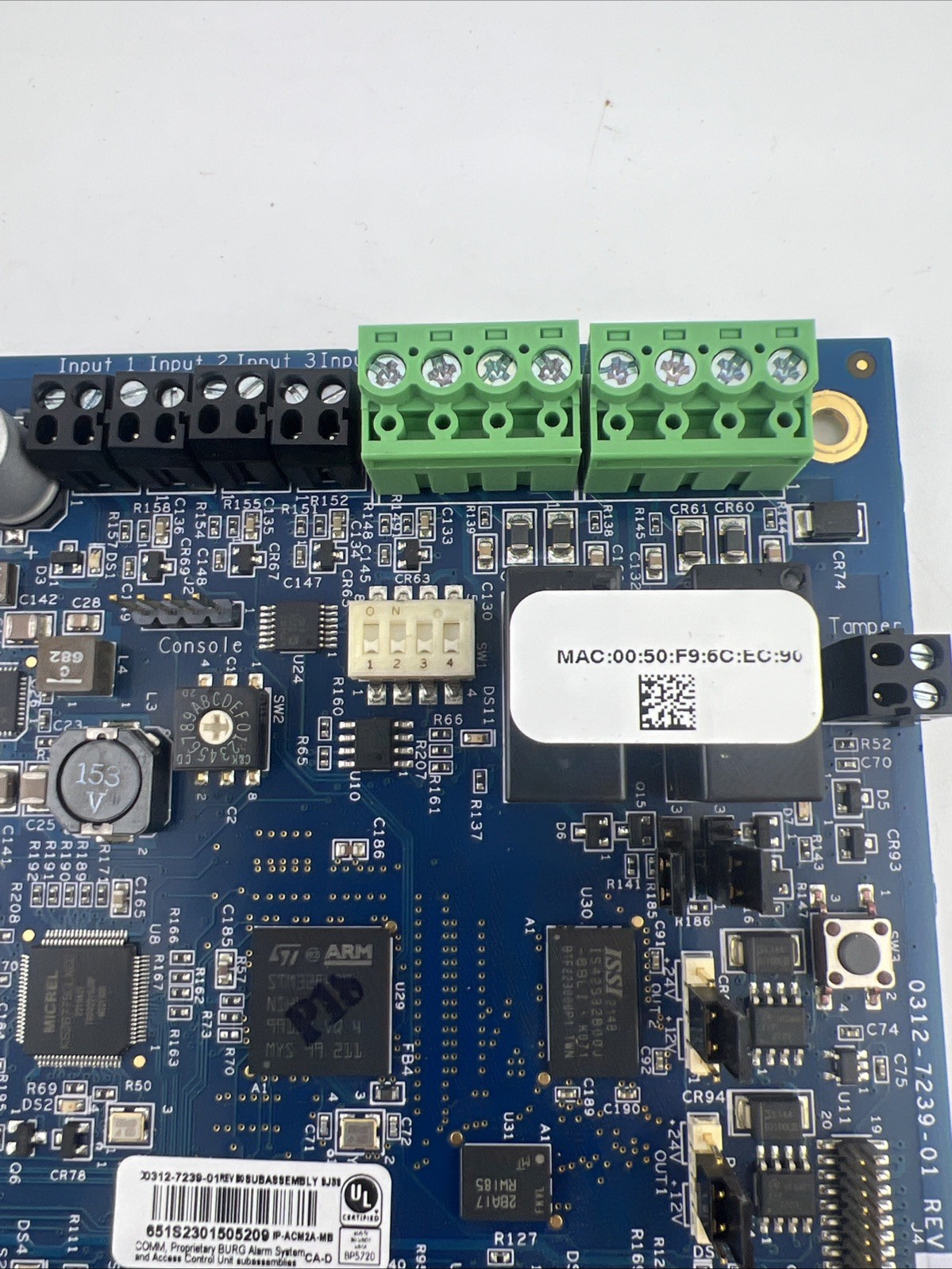 Tyco IP-ACM2A-MB Ethernet Door Access Controller Module 00312-7239-01