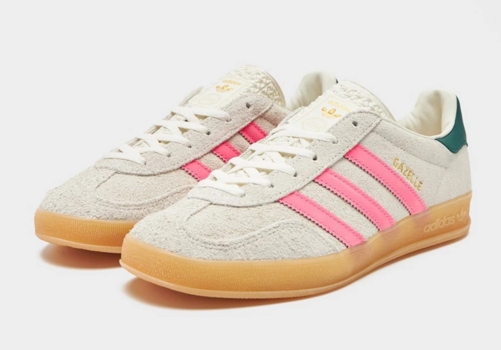 Adidas Originals Gazelle Indoor Women's Off White Lucid Pink US SZ 6-9 JQ1096