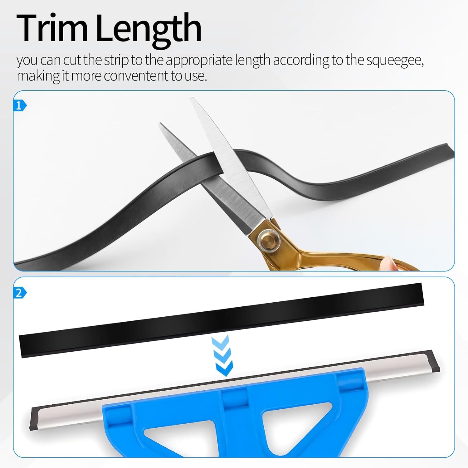Premium Silicone Squeegee Rubber Replacement - 41in Roll | Versatile Squeegee